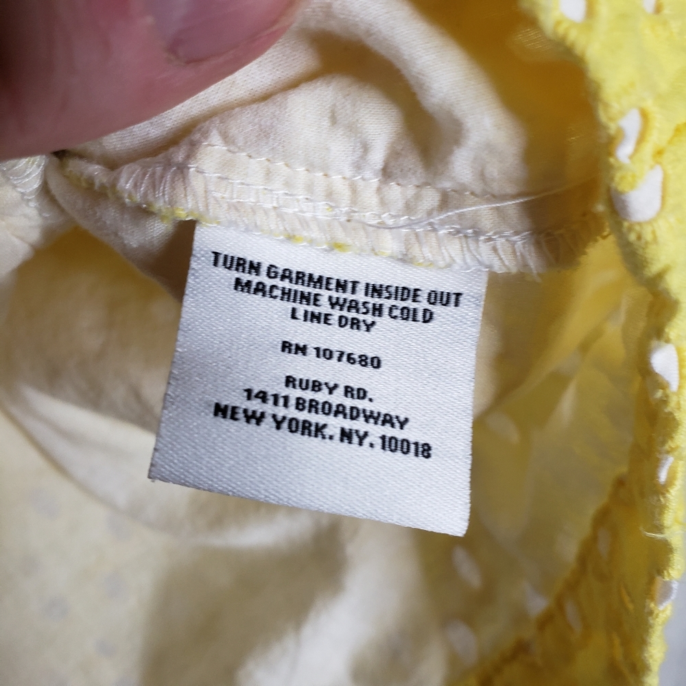 Ruby Rd. Yellow Holed Jacket With Pockets Zip Up … - image 5